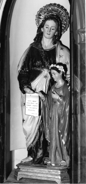 Maria Vergine bambina e Sant'Anna (statua) - ambito laziale (ultimo quarto sec. XIX)