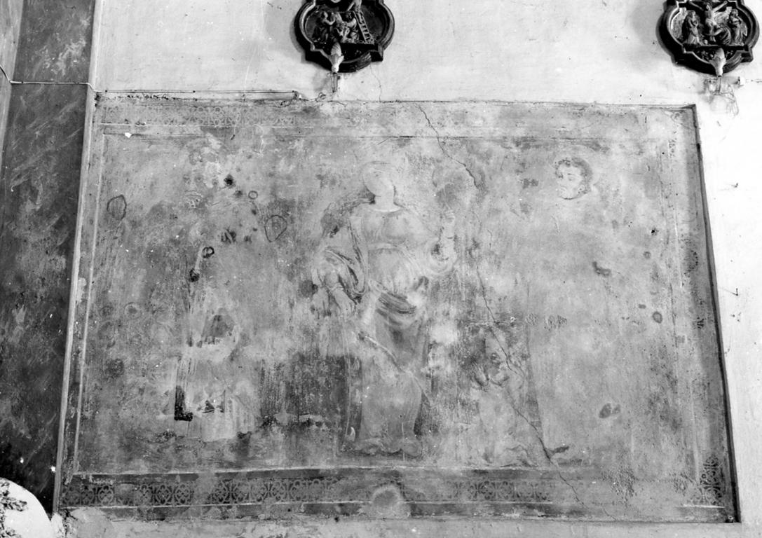 Tre santi (dipinto) - ambito laziale (sec. XVI, sec. XVIII)