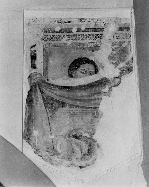 angelo (dipinto, frammento) - ambito laziale (seconda metà sec. XIV)