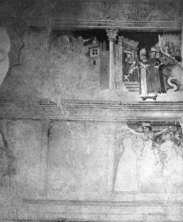 Storie dei Santi Doniso, Rustico ed Eleuterio (decorazione pittorica) - ambito laziale (sec. XV)