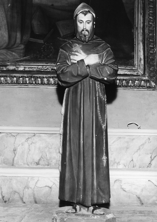 San Francesco d'Assisi (scultura) - ambito laziale (sec. XIX)