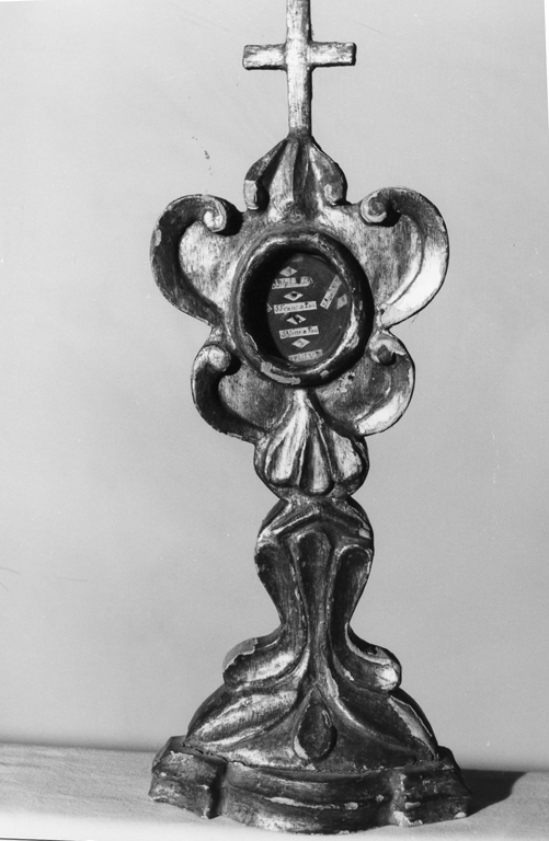 reliquiario - a ostensorio - ambito laziale (sec. XVII)