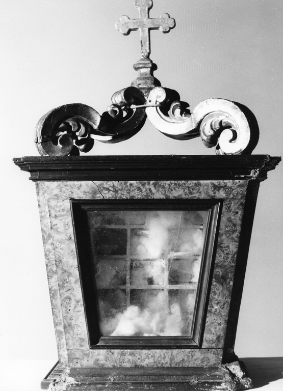 reliquiario a teca - a cassetta - ambito laziale (sec. XVII)