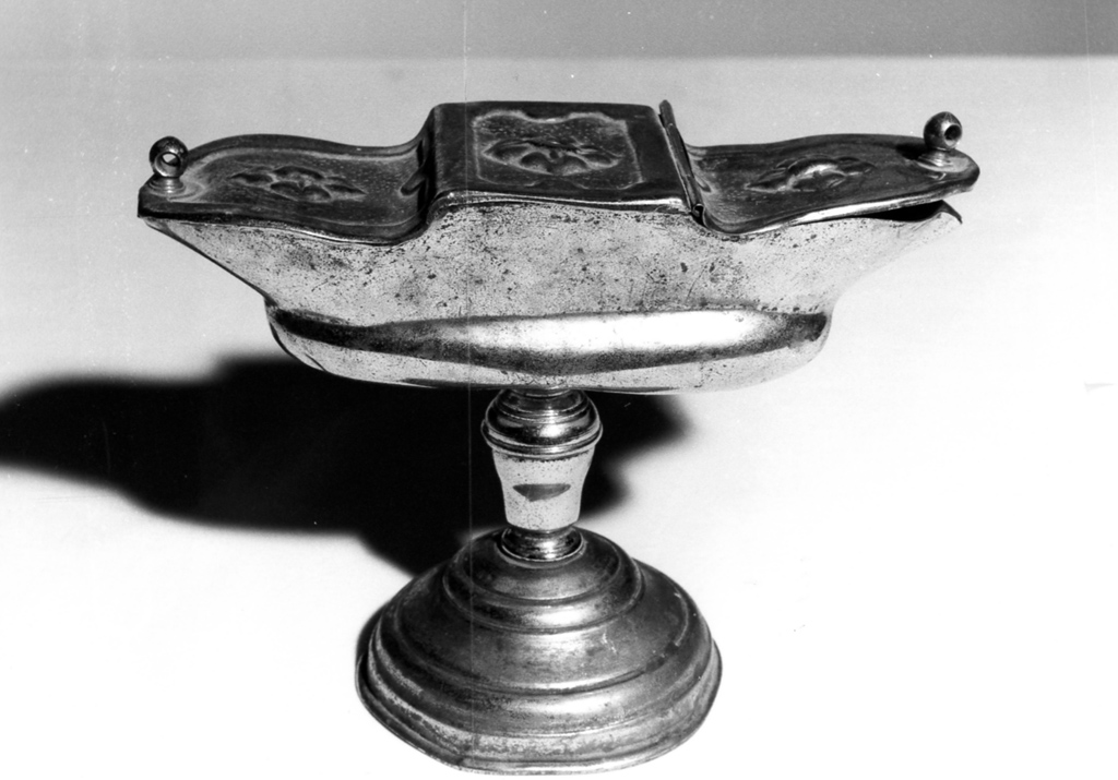 navicella portaincenso - a doppia valva - ambito laziale (sec. XIX)