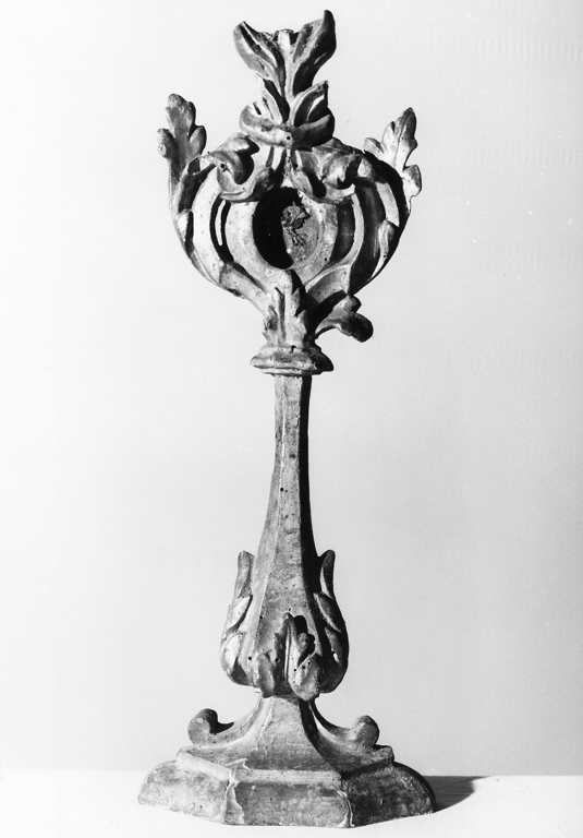 reliquiario - a ostensorio - ambito laziale (sec. XVIII)