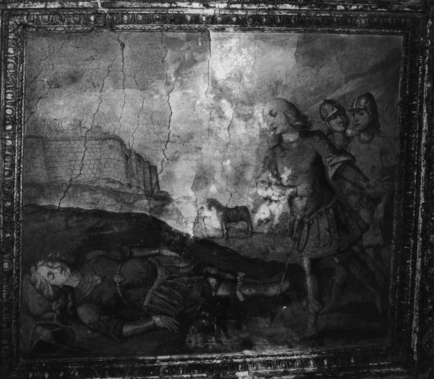 Armida trova Rinaldo addormentato (dipinto) - ambito laziale (sec. XVII)