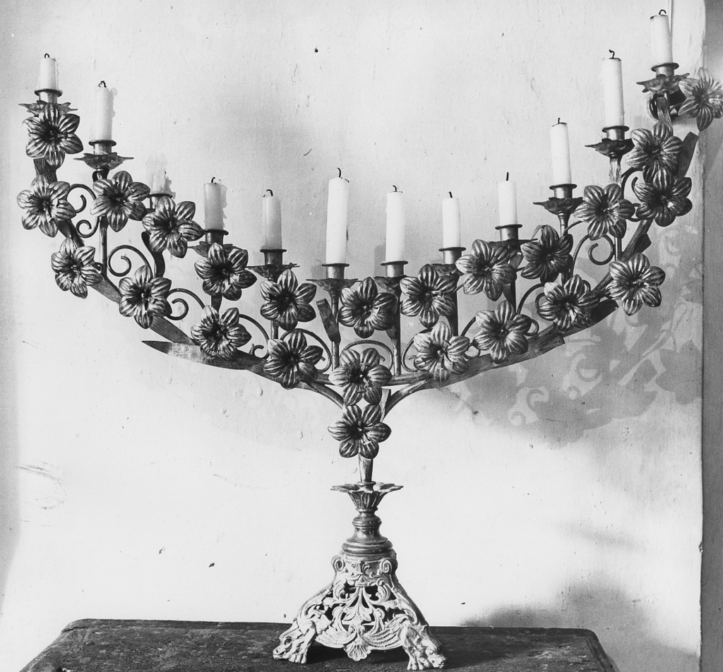 menorà, opera isolata - ambito laziale (prima metà sec. XX)