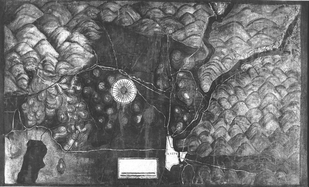 pianta della regione intorno a Rieti (dipinto) - ambito laziale (secc. XVI/ XVII)