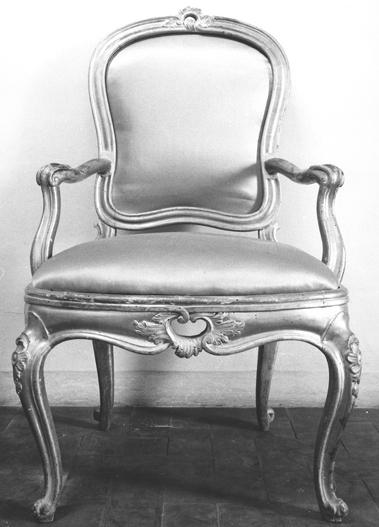 poltrona, serie - ambito laziale (metà sec. XVIII)