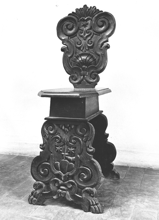 sedia, serie - ambito laziale (secc. XVII/ XVIII)