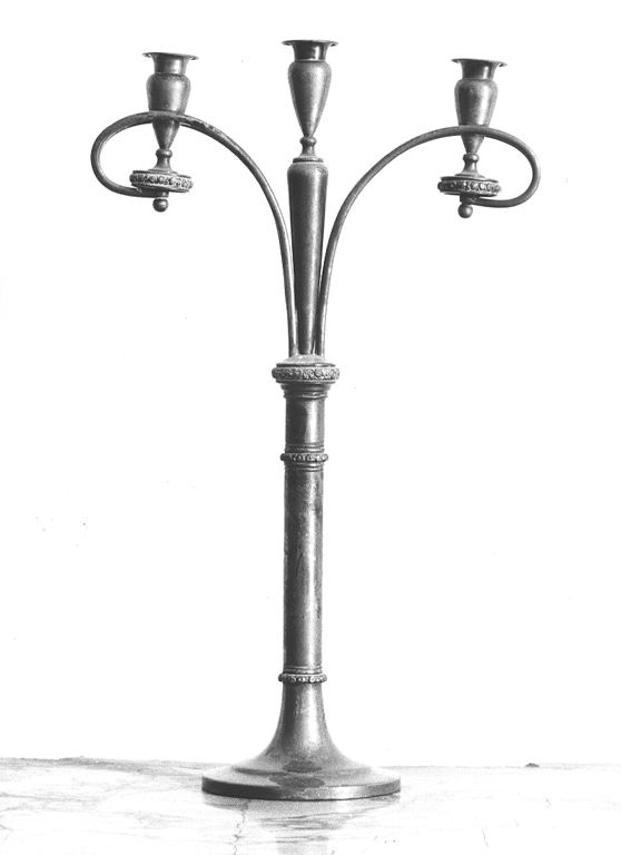 candelabro, serie - ambito Italia centrale (primo quarto sec. XIX)
