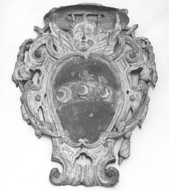 stemma gentilizio della famiglia Strozzi (scultura) - ambito Italia centrale (sec. XVII)