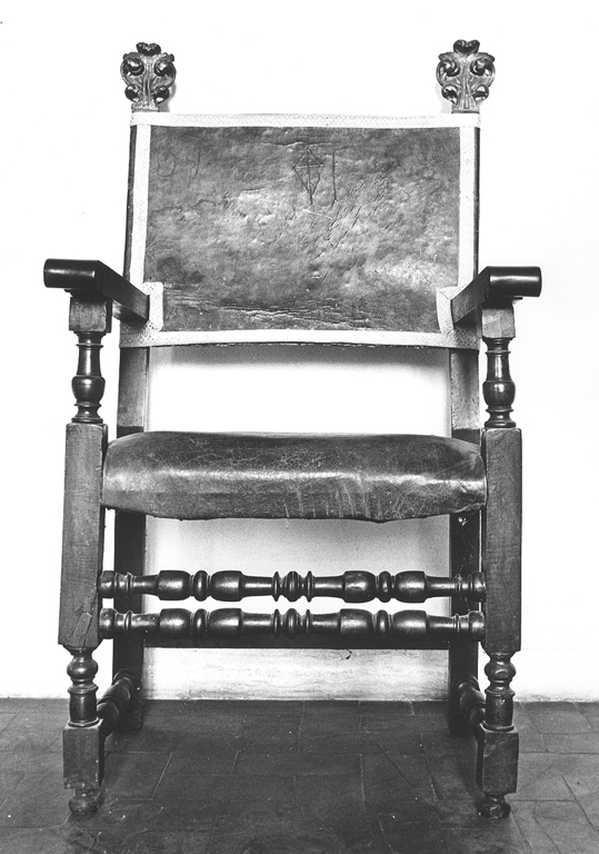 poltrona - ambito laziale (sec. XVII)