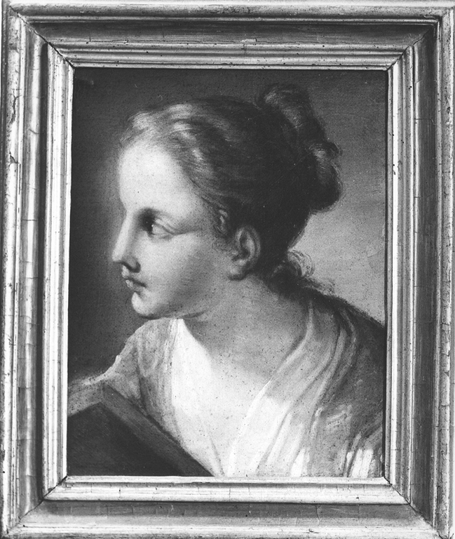 testa di donna (dipinto) di Luti Benedetto (sec. XVIII)