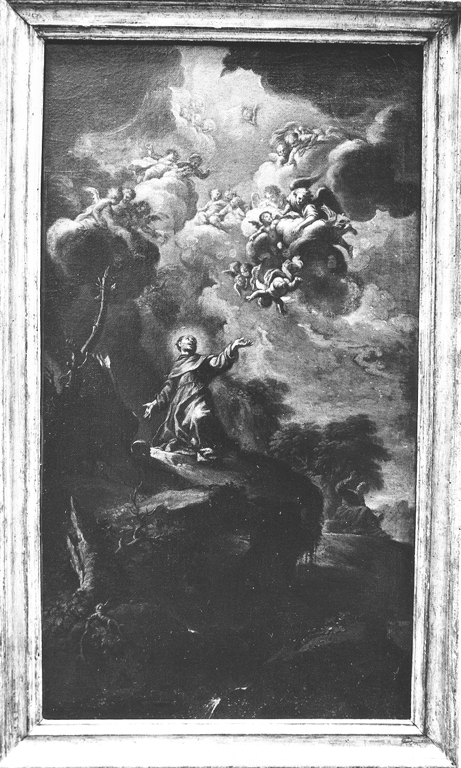 San Francesco d'Assisi riceve le stimmate (dipinto) di Pesci Girolamo (sec. XVIII)
