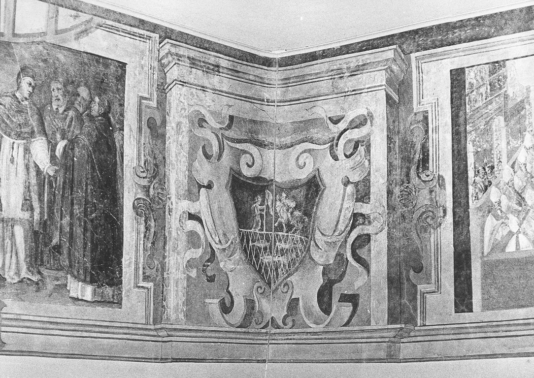 due stemmi (dipinto) - ambito Italia centrale (sec. XVIII)