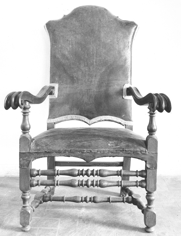 poltrona - ambito laziale (sec. XVIII)