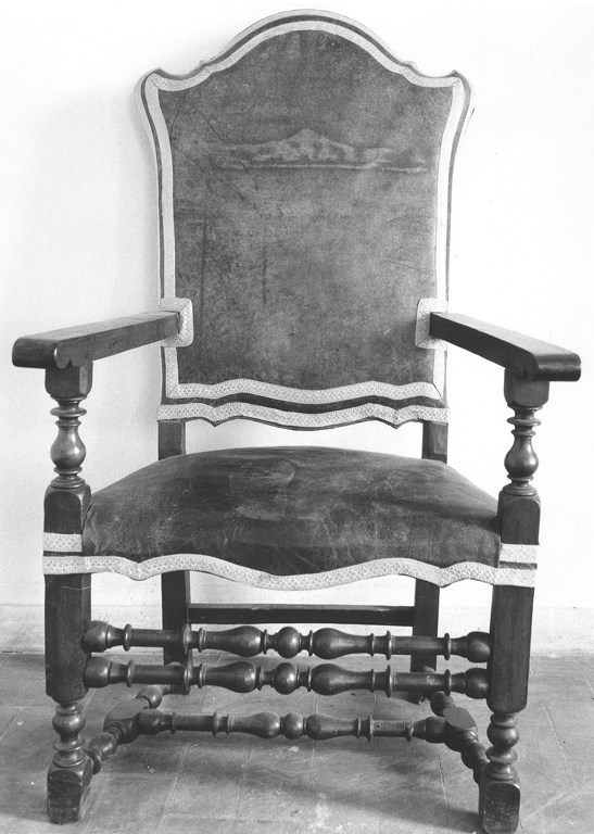 poltrona - ambito laziale (sec. XVIII)
