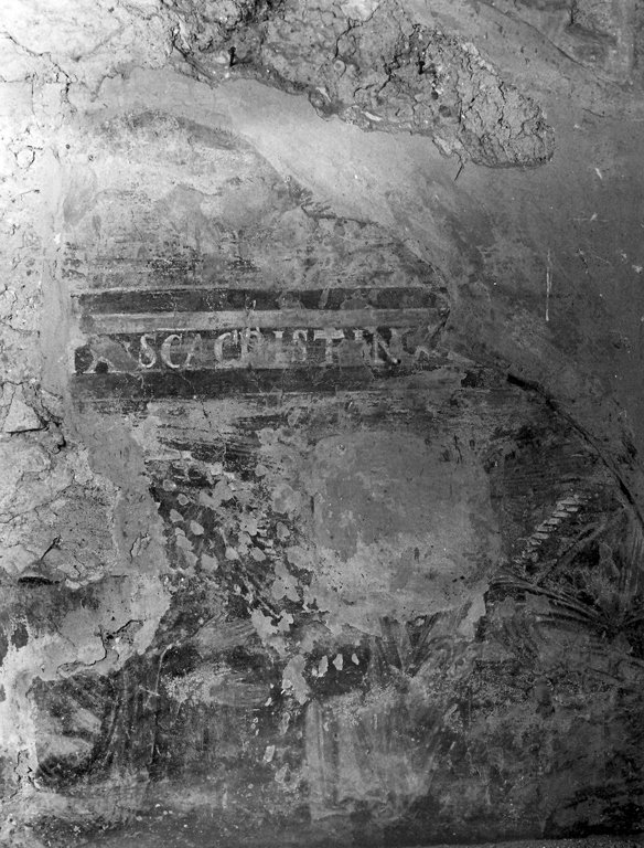 angelo e santo (dipinto, frammento) - scuola romana (fine/inizio secc. XII/ XIII)