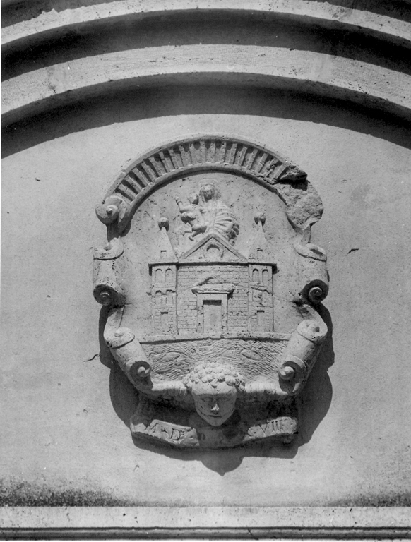 stemma dell'Abbazia di Farfa (rilievo) - ambito umbro-laziale (sec. XVI)