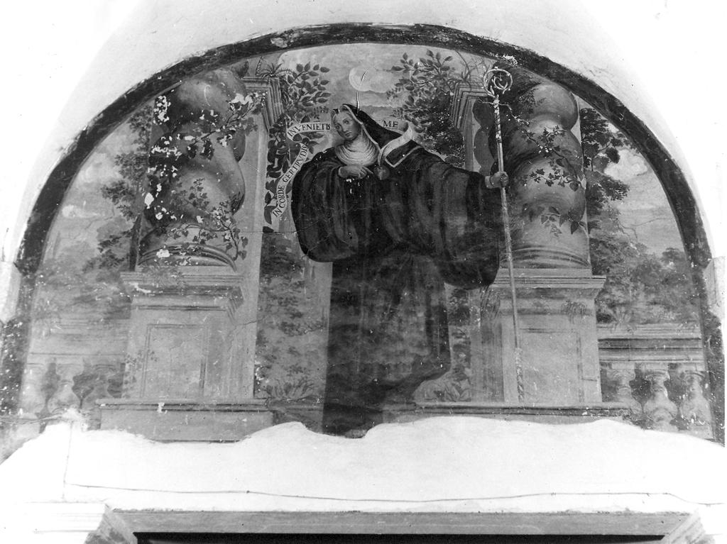 Santa Gertrude (dipinto) di Zuccari Federico (scuola), Zuccari Taddeo (scuola) (sec. XVII)