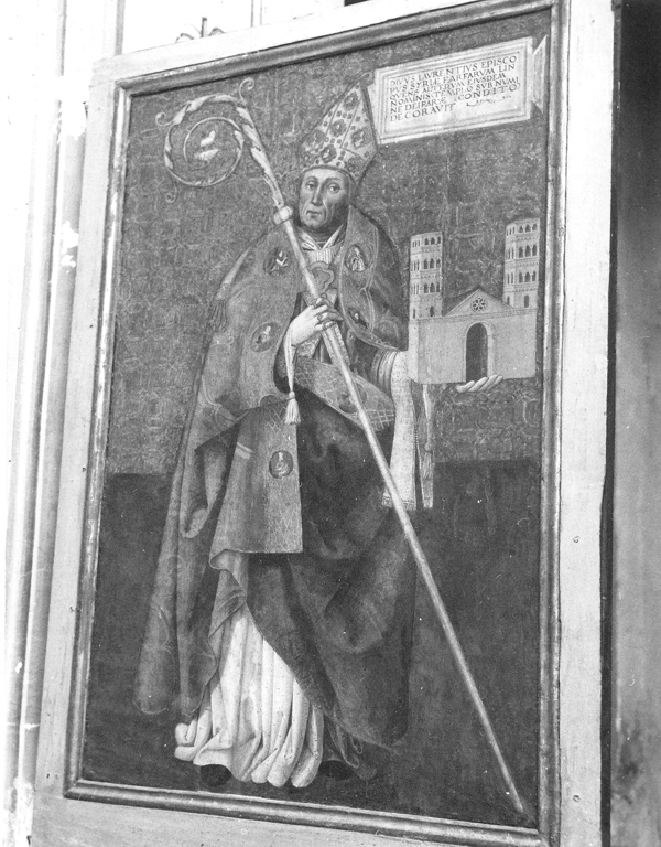 San Lorenzo Siro (dipinto) di Aquili Antonio detto Antoniazzo Romano (scuola), Filotesio Nicola detto Cola dell'Amatrice (attribuito) (sec. XV)