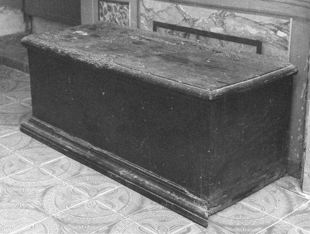 cassapanca - ambito laziale (inizio sec. XVIII)