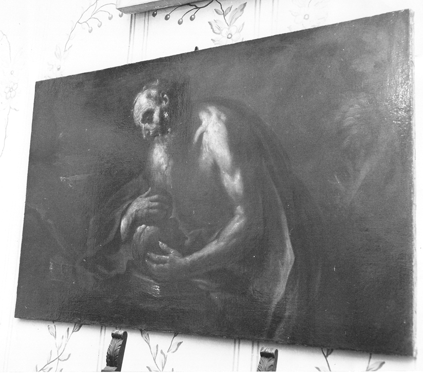 San Girolamo in meditazione (dipinto) - ambito laziale (sec. XVII)