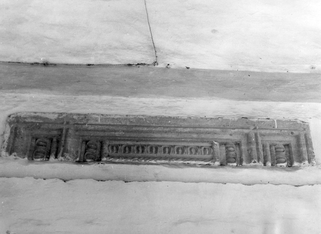 architrave di portale, frammento - ambito tedesco (sec. XV)