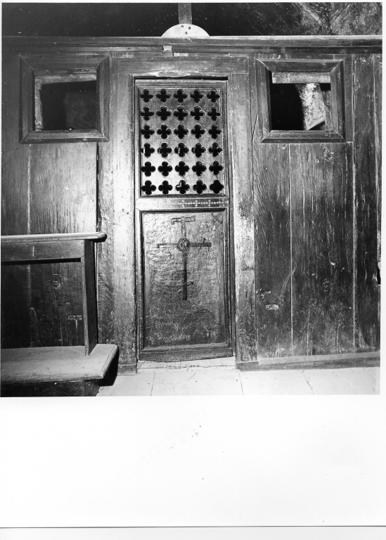 porta - ad un battente - manifattura laziale (fine/inizio secc. XIV/ XV)