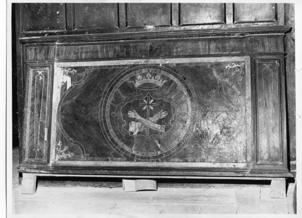 porta - ad un battente - manifattura laziale (fine/inizio secc. XVII/ XVIII)