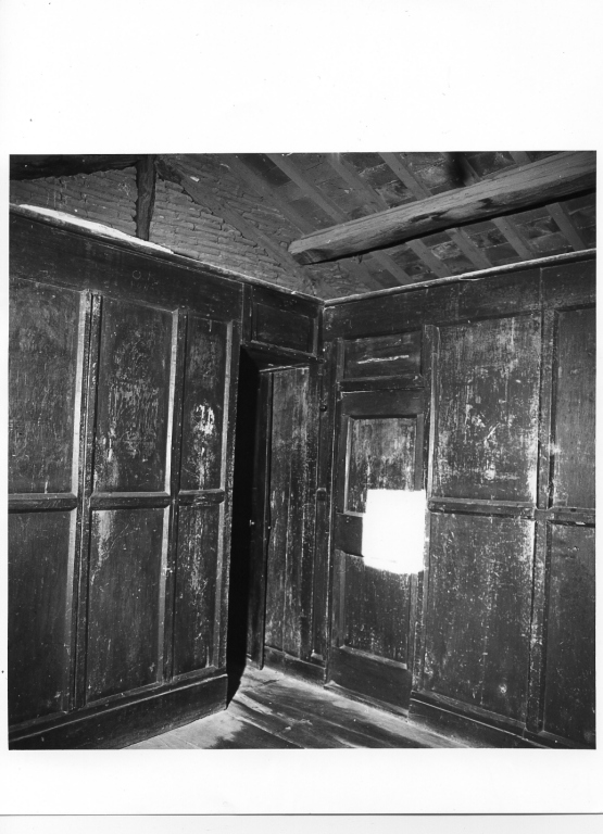 pannello di stallo di coro - manifattura laziale (sec. XVI)