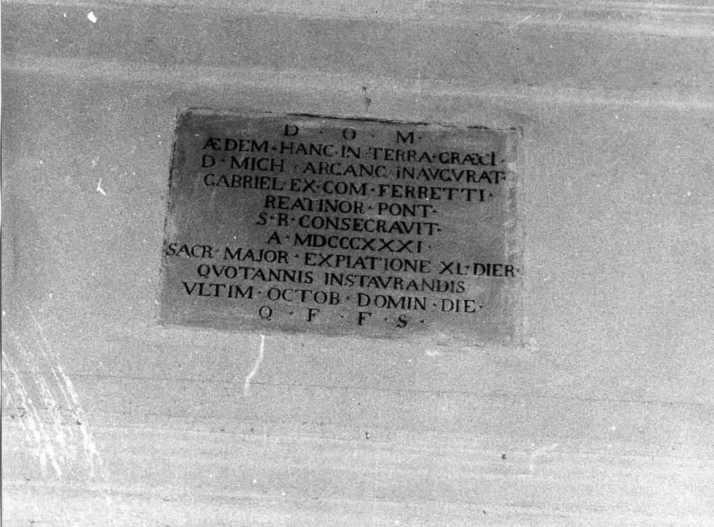 lapide - manifattura laziale (sec. XIX)