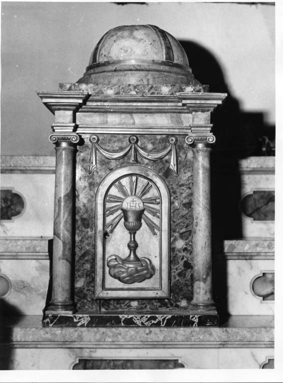 tabernacolo - a tempietto - ambito laziale (seconda metà sec. XIX)