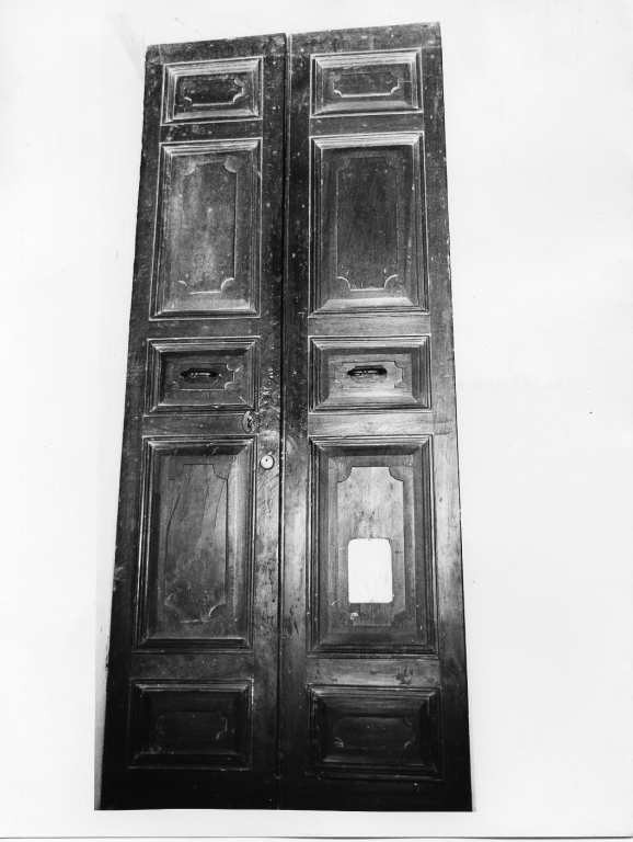 porta - a due battenti - manifattura laziale (sec. XVIII)