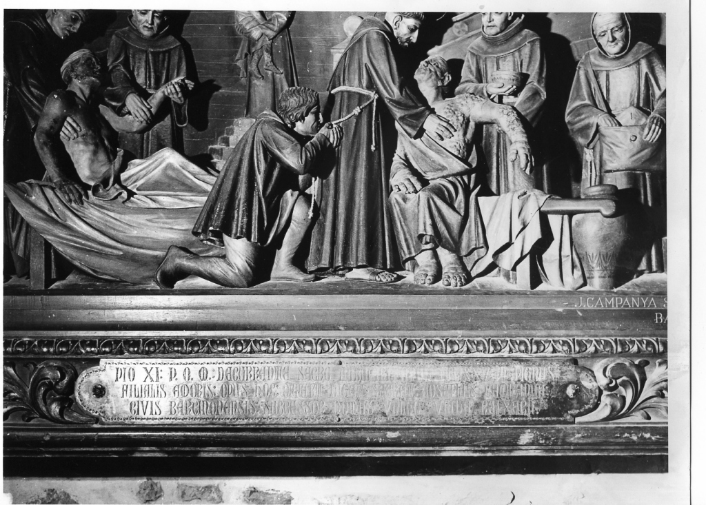 Carità (rilievo) di Campana J (sec. XX)