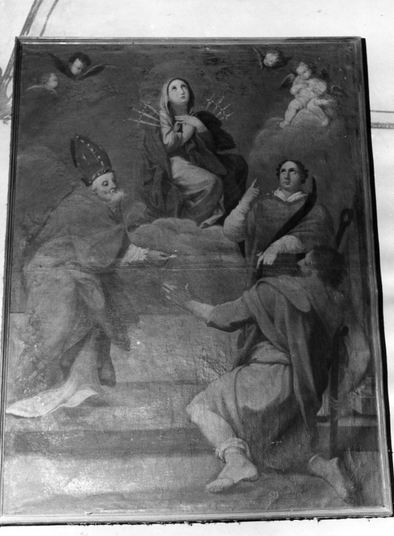 Madonna trafitta da sette spade (dipinto) - ambito laziale (sec. XIX)