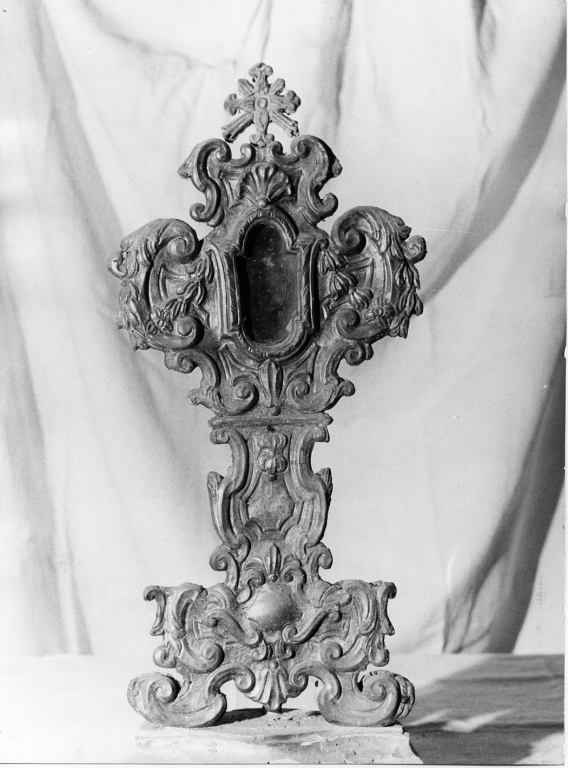 reliquiario - a ostensorio, serie - manifattura laziale (sec. XVIII)