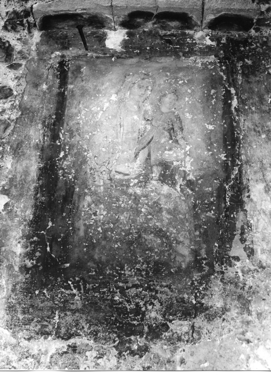 Madonna con Bambino (dipinto) - manifattura laziale (fine/inizio secc. XVIII/ XIX)