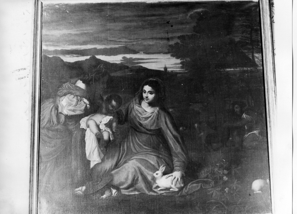 Madonna con Bambino e Sant'Anna (dipinto) - ambito laziale (sec. XVII)