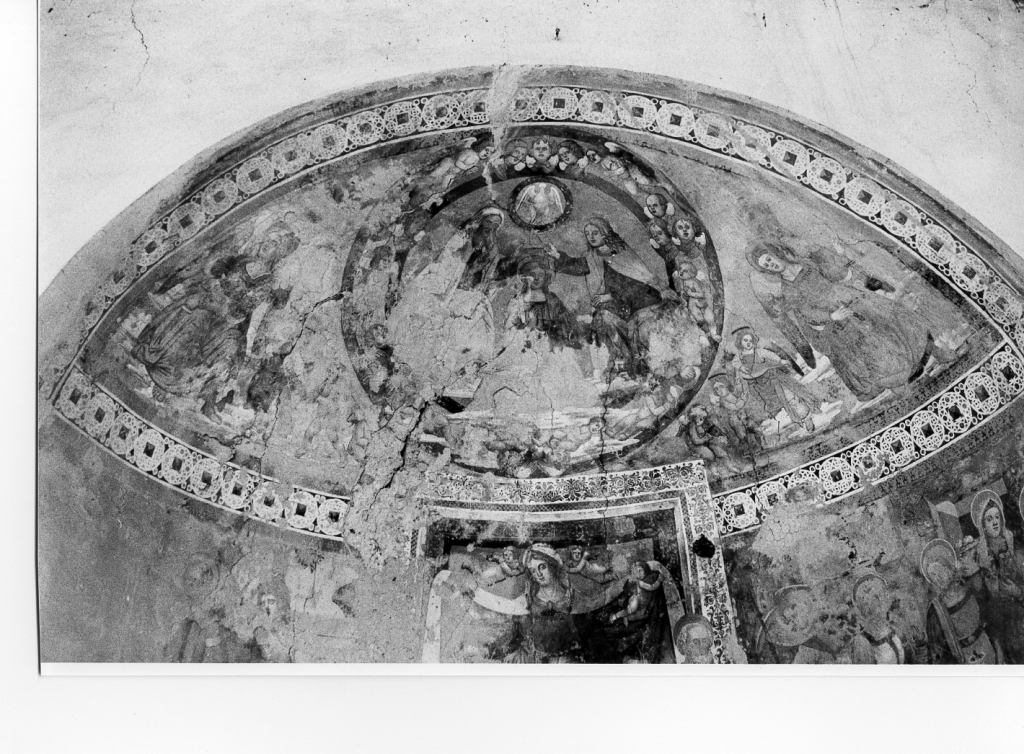 incoronazione di Maria Vergine (dipinto, complesso decorativo) di Francesco da Monreale (attribuito) (sec. XVI)