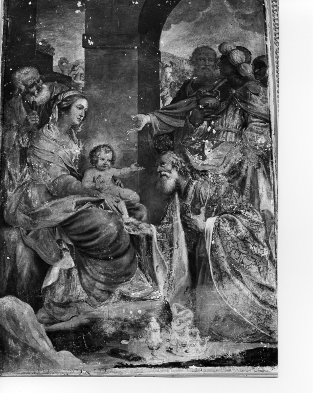 adorazione dei Re Magi (dipinto) - ambito laziale (sec. XVIII)