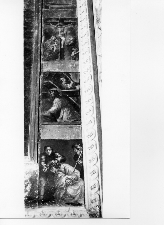 crocifissione di Cristo con la Madonna e santi (dipinto, ciclo) - ambito laziale (sec. XVIII)