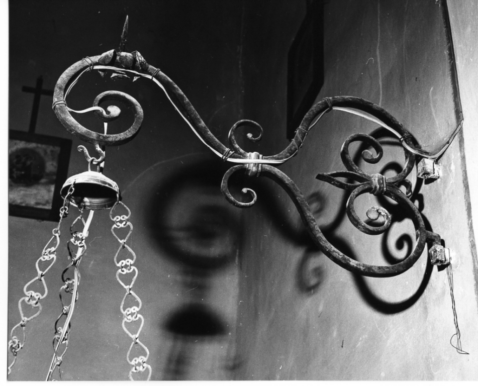 portalampade da chiesa, serie - manifattura laziale (sec. XIX)