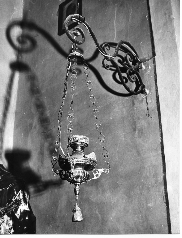 lampada - a muro - manifattura laziale (sec. XIX)