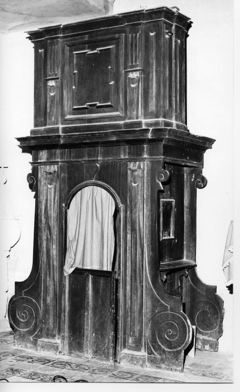 confessionale - manifattura laziale (sec. XIX)