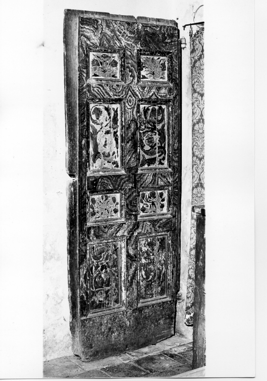 porta - ad un battente, coppia - ambito laziale (sec. XVIII)