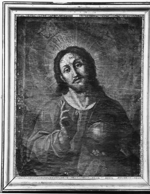 Cristo benedicente (dipinto) - ambito romano (sec. XVIII)