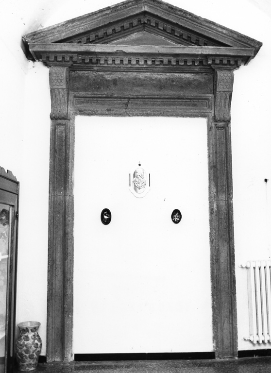 mostra di portale - ambito romano (sec. XVI)