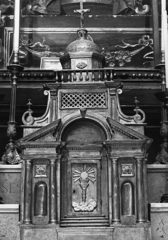 tabernacolo - a tempietto - produzione laziale (secc. XVII/ XVIII)